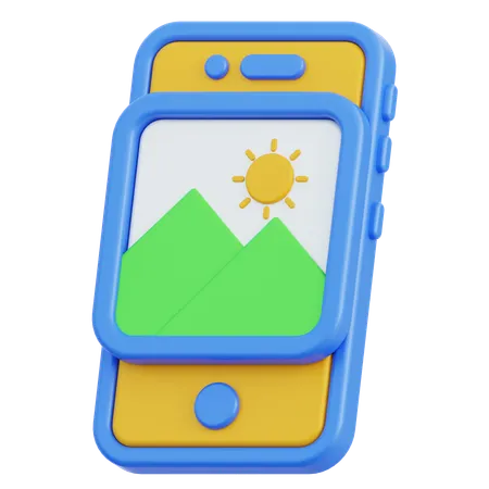 Handy, Mobiltelefon  3D Icon