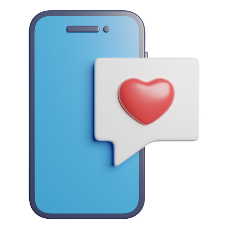 Mobiles Dating  3D Icon