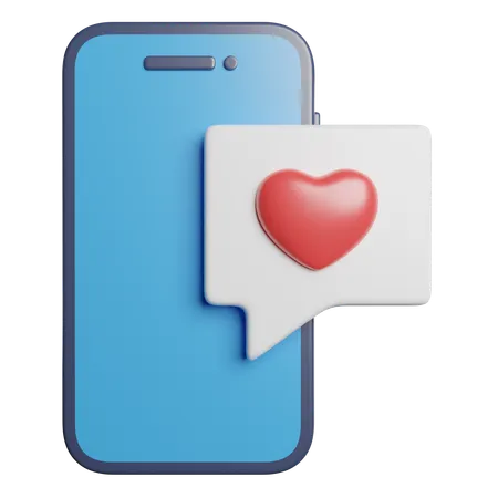 Mobiles Dating  3D Icon