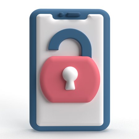Handy entsperren  3D Icon