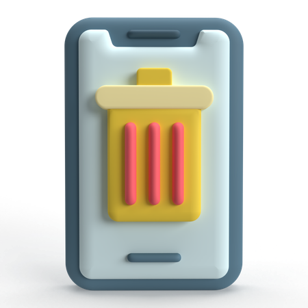 Handy löschen  3D Icon