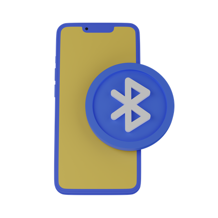 Mobiltelefon mit Bluetooth  3D Icon