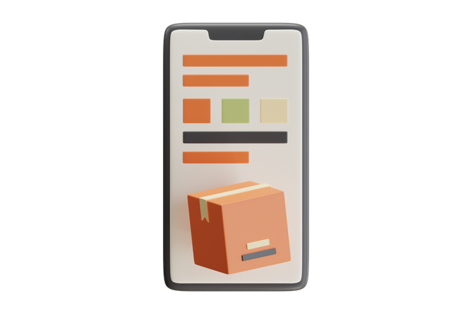 Mobilpaket  3D Icon