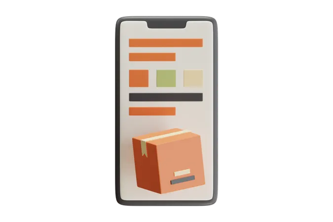 Mobilpaket  3D Icon