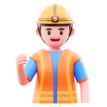 Handyman Worker  3D Icon
