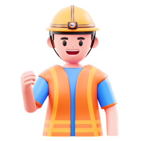 Handyman Worker  3D Icon