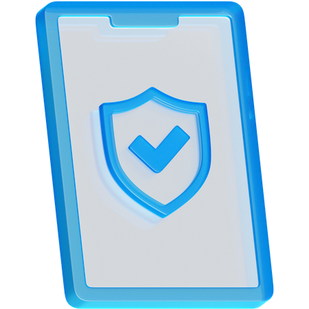 Mobiler Schutz  3D Icon