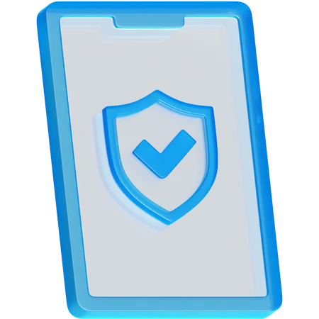 Mobiler Schutz  3D Icon