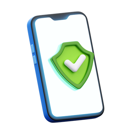 Mobiler Schutz  3D Icon