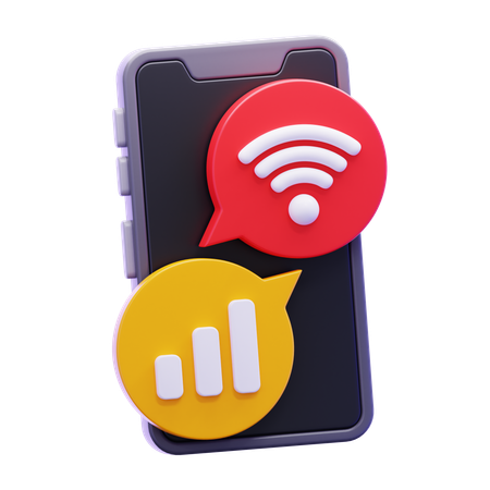 Mobilfunksignal  3D Icon