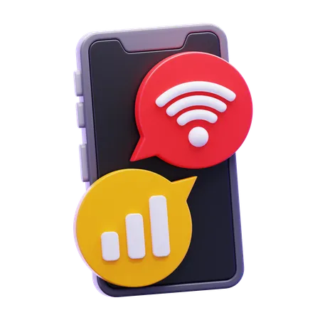 Mobilfunksignal  3D Icon