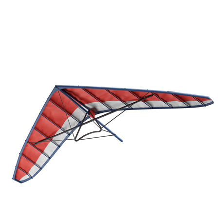 Hang Gliding 3D Illustration