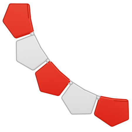 Hängende Pentagon-Flagge  3D Icon