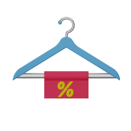 Hanger Discount  3D Illustration