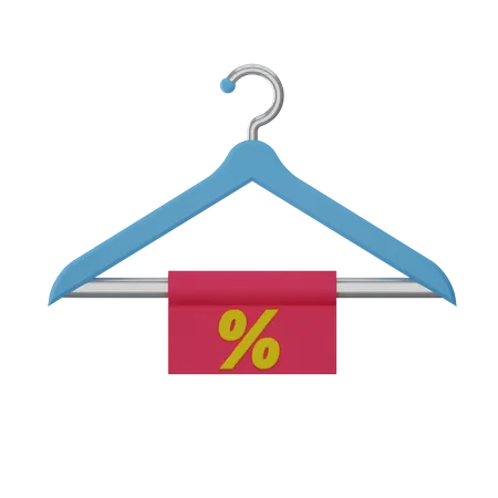 Hanger Discount  3D Illustration