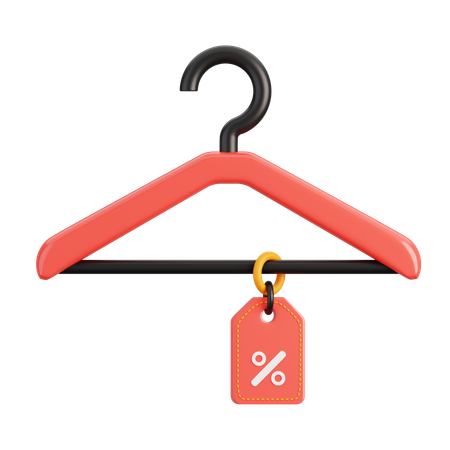 Hanger Discount Tag  3D Icon
