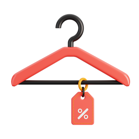 Hanger Discount Tag  3D Icon