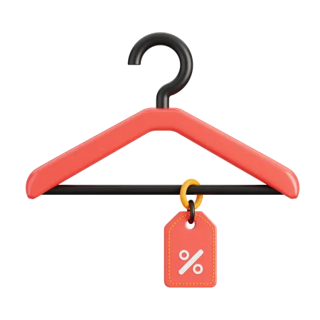 Hanger Discount Tag  3D Icon