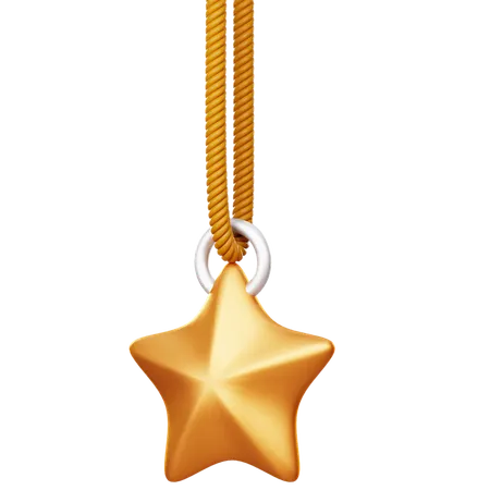 Hanging Decorative Star  3D Icon