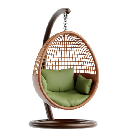 Hanging Egg Chair  3D Icon