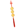 design asset for hanging gold coins with chinese ornament