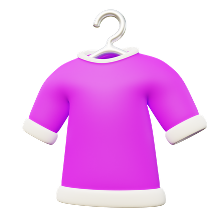 Hanging Laundry Shirt  3D Icon