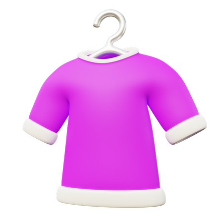 Hanging Laundry Shirt  3D Icon