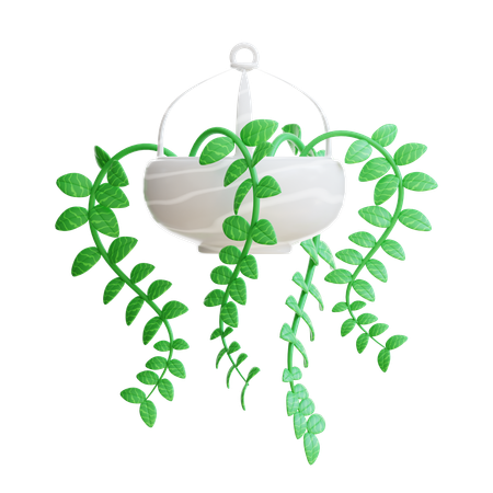Hanging plant pot  3D Icon