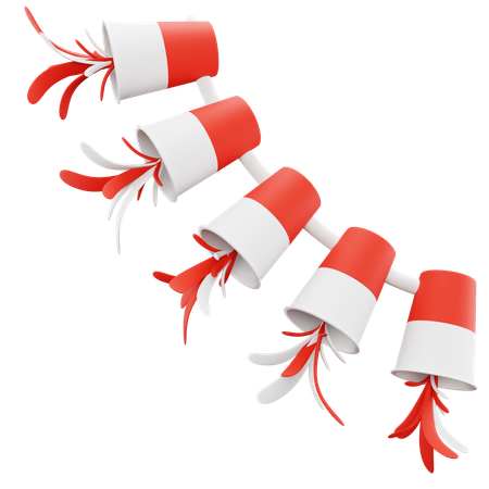 Hanging plastic flag  3D Icon
