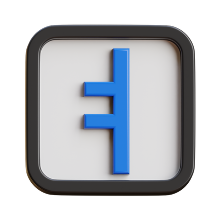 Hangul yeo  3D Icon