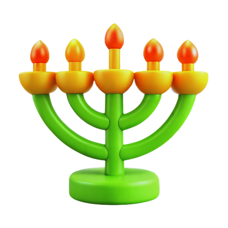 Hanoukka menorah  3D Icon