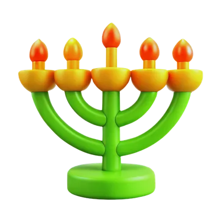 Hanoukka menorah  3D Icon