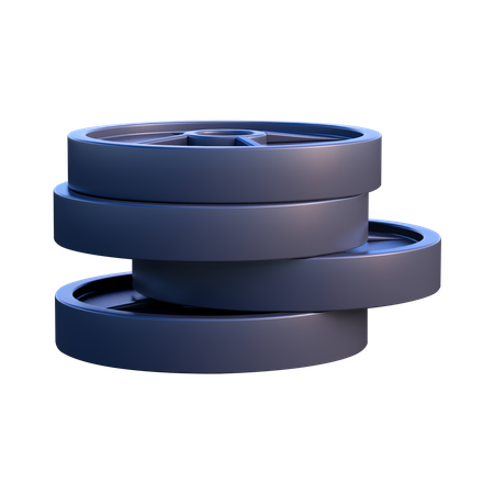 Hantelscheibe  3D Icon
