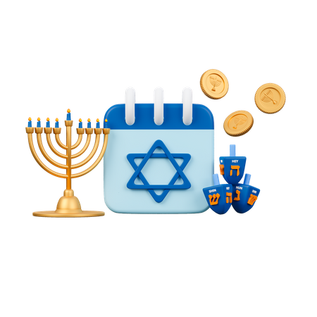 Hanukkah Day  3D Icon