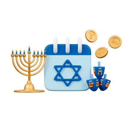 Hanukkah Day  3D Icon