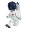 Happy Astronaut Jumping