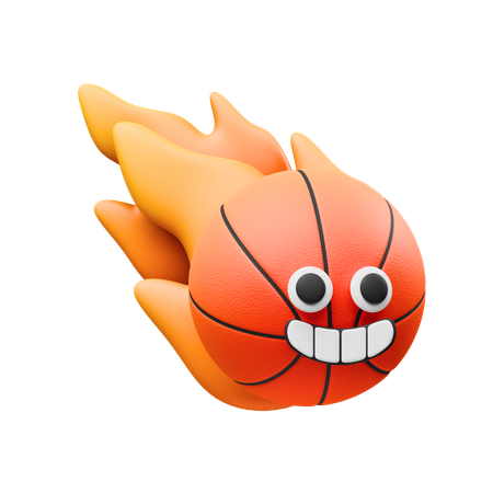 Happy Basketball  3D Icon