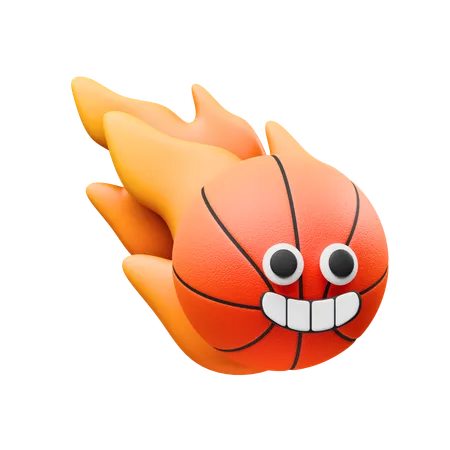 Happy Basketball  3D Icon