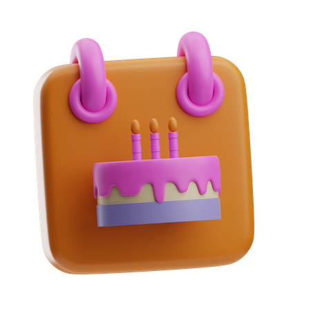 Happy Birthday  3D Icon
