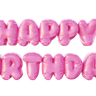 3d happy birthday balloons emoji