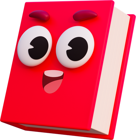 幸せな本  3D Icon