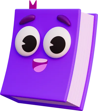 Happy Book  3D Icon