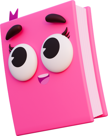 Happy Book  3D Icon