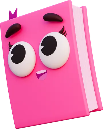 Happy Book  3D Icon