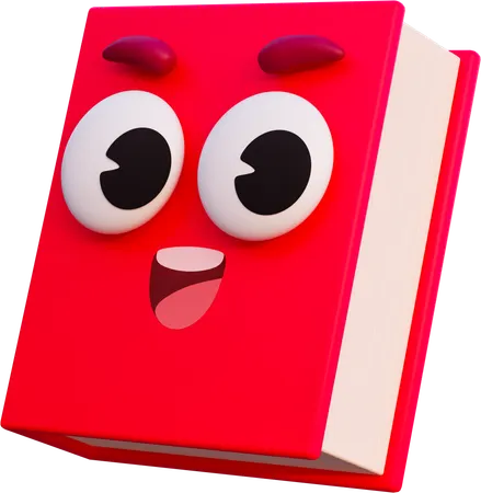 Happy Book  3D Icon