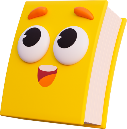 Happy Book  3D Icon