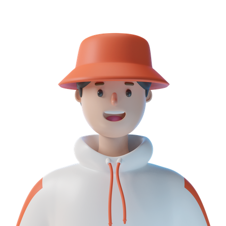 Happy Boy 3D Illustration