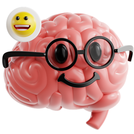 행복한 뇌  3D Icon