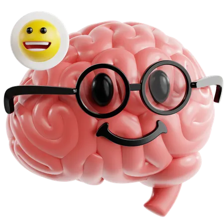 Happy Brain  3D Icon
