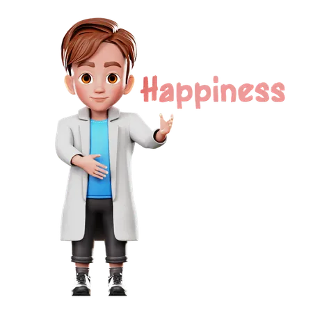 Happy Businessman  3D Icon